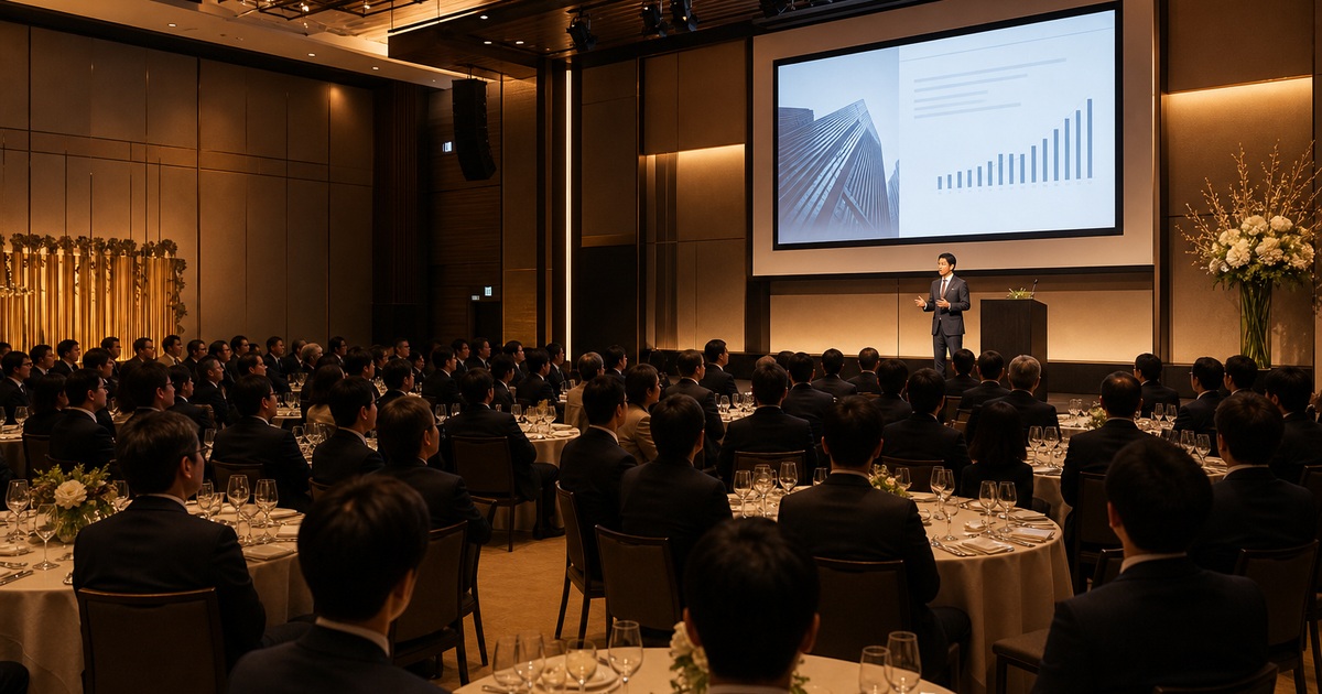 経営者向け宴会場での基調講演（登壇記録）
